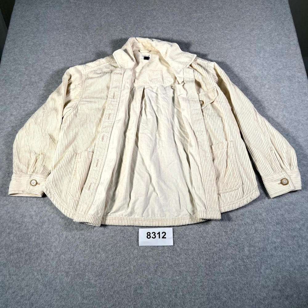 American Eagle Outfitters Shacket Mens XL Beige Corduroy Cotton Button Front